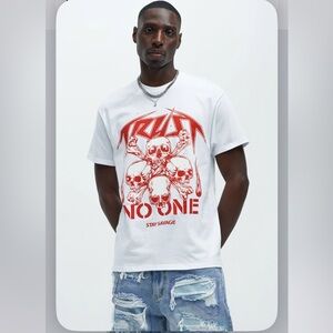 White and Red Trust Graphic Tee